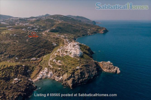 SabbaticalHomes Listing 69565. Home rental on the Greek island of Sifnos in Milos, Greece.