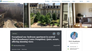 SabbaticalHomes Paris Listing 103973